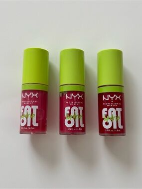 Nyx Fat Lip Oil Lip Gloss Trio
